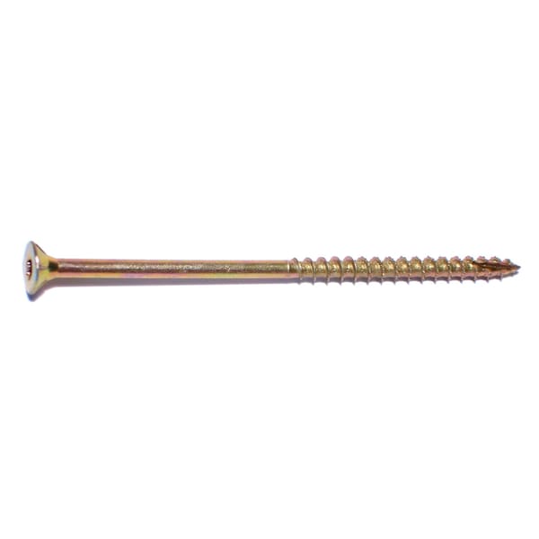 Saberdrive Wood Screw, #12, 5 in, Zinc Yellow Steel Flat Head Torx Drive, 1400 PK 50375 - main